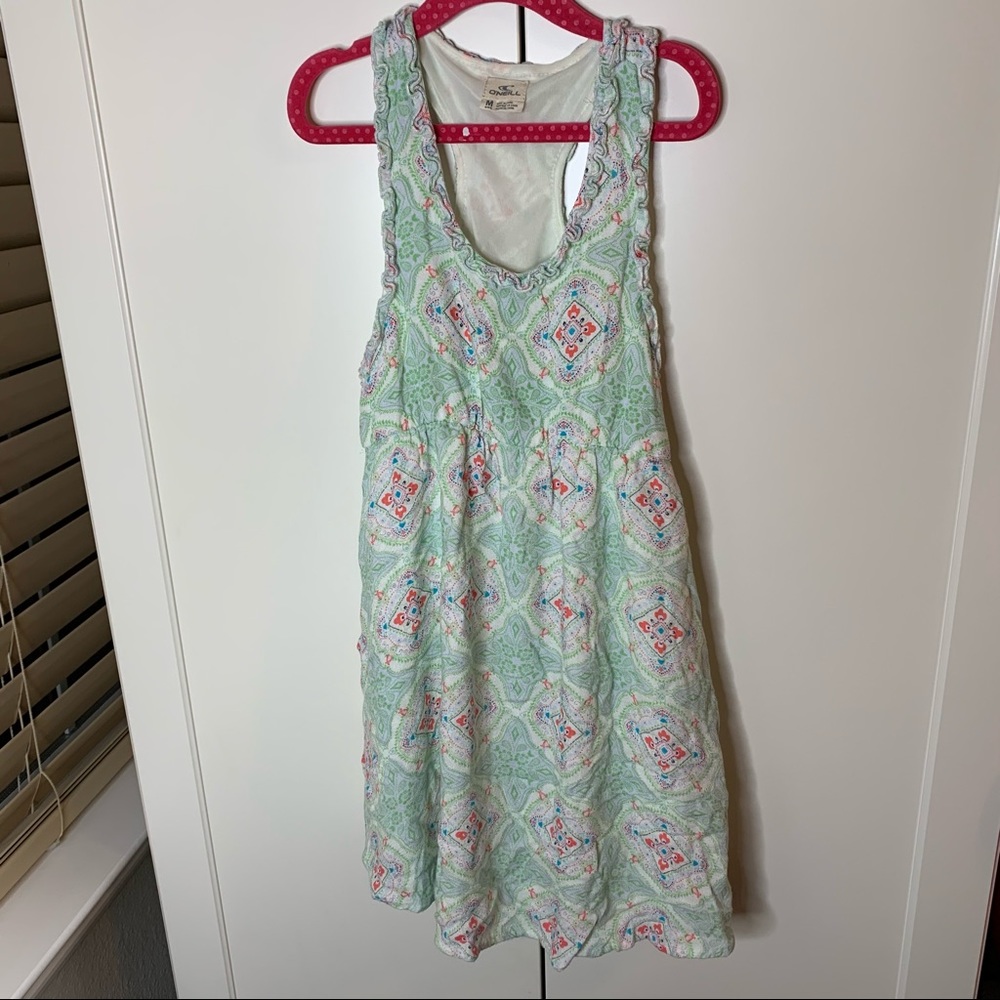 Junior’s O’Neill Racerback Ruffled Dress